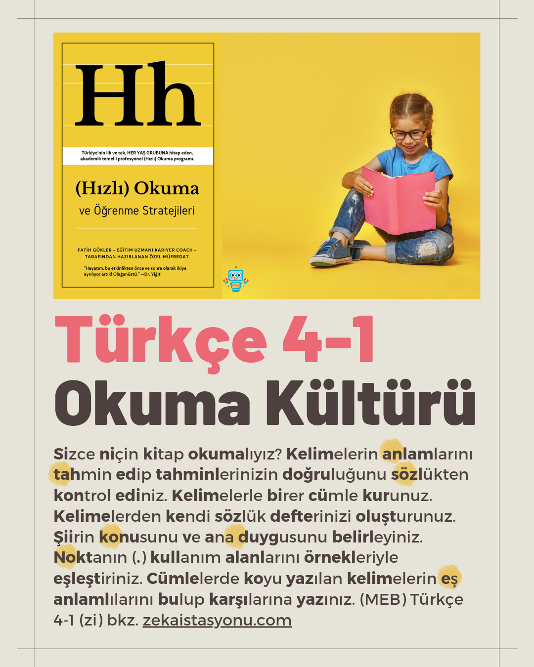 {sistemYES!} Türkçe 4-1 Okuma Kültürü