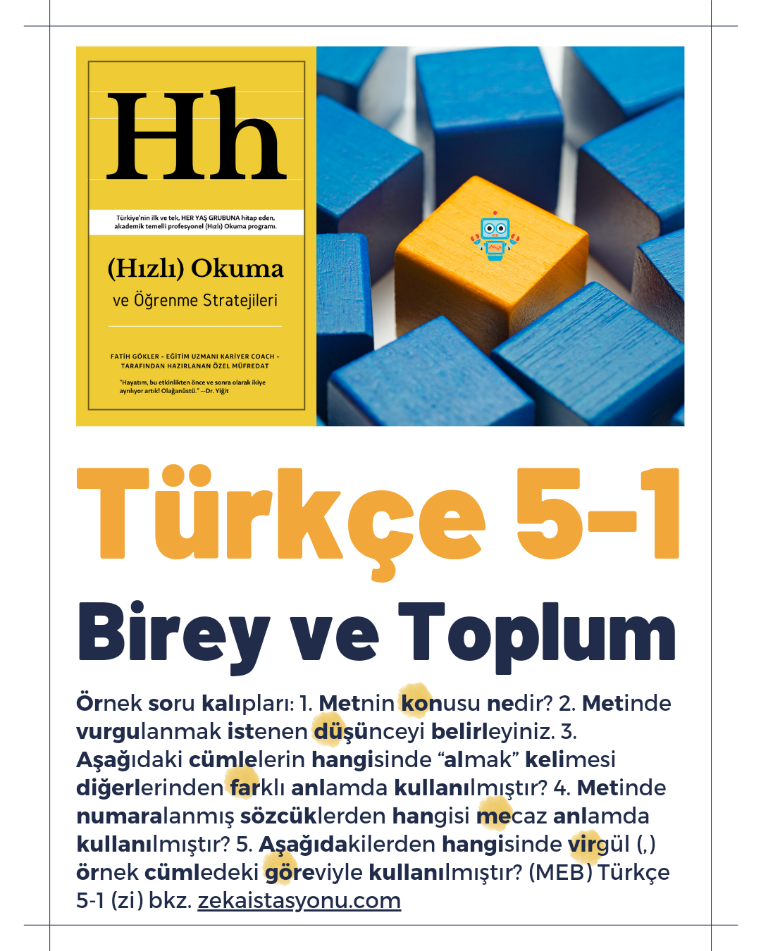 {sistemYES!} Türkçe 5-1 Birey ve Toplum