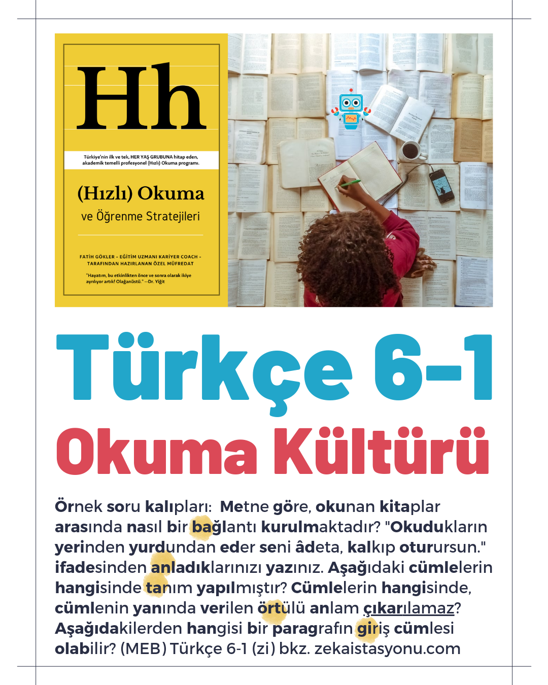 {sistemYES!} Türkçe 6-1 Okuma Kültürü